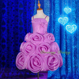 FG267 Embossed Flower Girl Wedding Pageant Party Occasion Dress Toddler Size 3-9