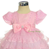 FG323 Beaded Scallop Hemline Dresses Pageant Birthday Occasion Baby Size 9-24 Months