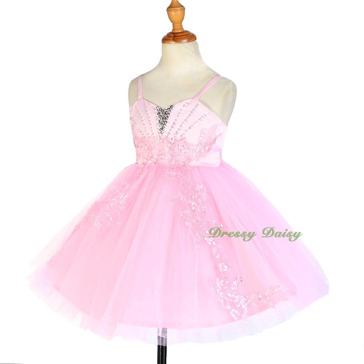 FG303 Rich Beaded Embroidery Flower Girl Dress Wedding Party Occasion Kid Size 18 Months - 7