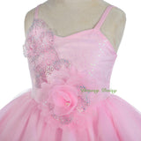 FG302 Girls Diamante Sequin Tulle Flower Girl Dresses Party Pageant Dress Size 2-8