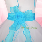 FG220A Girls' Tulle Pageant Party Flower Girl Dresses Build-in Petticoat Size 18 Months - 12