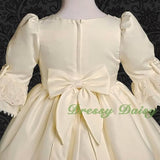 VD003 Lace Satin Victorian Princess Flower Girl Dresses Party Dress Size 12m-9