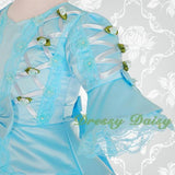 VD002 Vintage Victorian Dresses Fancy Costume Pageant Flower Girl Dress Size 2T-9