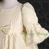 VD003 Lace Satin Victorian Princess Flower Girl Dresses Party Dress Size 12m-9