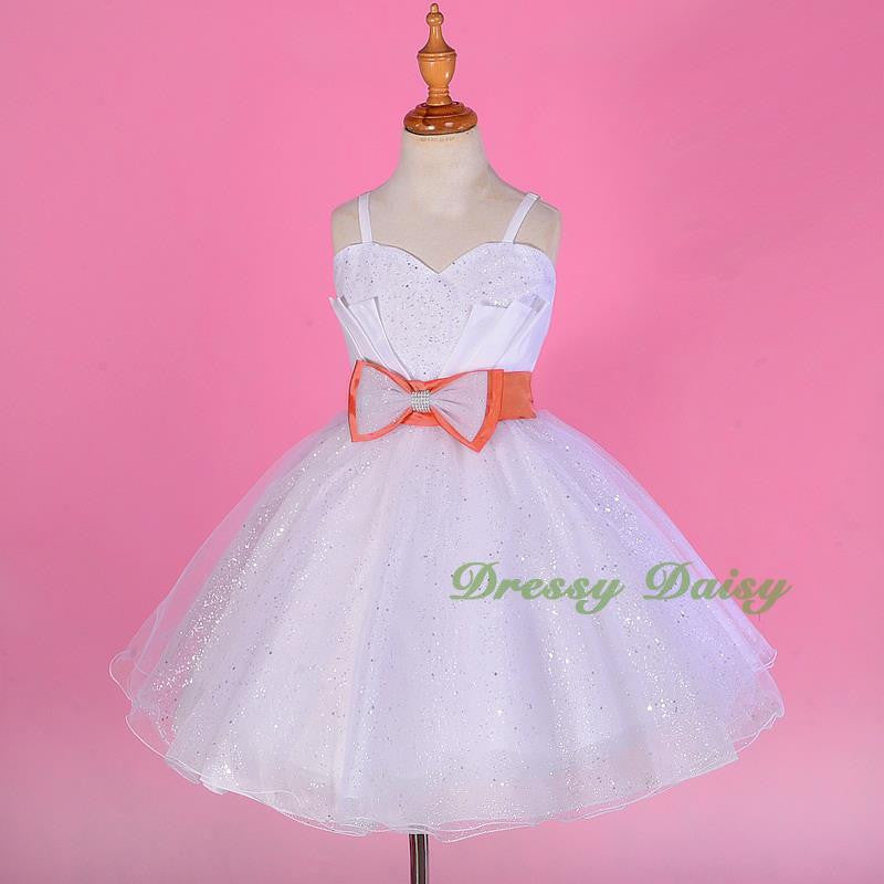 FG261 Girls' Tulle Flower Girl Dresses For Wedding Pageant Size 2-7