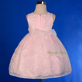 FG276 Baby Girls' Floral Lace Flower Girl Dresses Pageant Birthday Dress Size 9 Months - 4