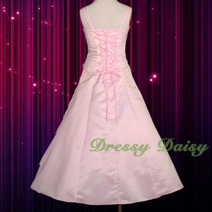 FG097J Girls' Beading Occasion Communion Dresses Wedding Flower Girl Dress Size 2-12