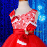 FG213 Girls' Lace Tulle Flower Girl Dresses Pageant Party Occasion Dress Size 18 Months - 8