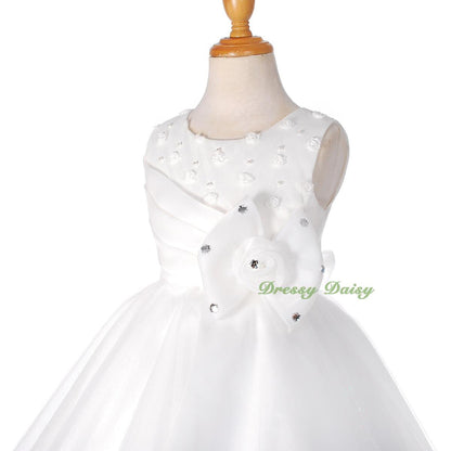 FG288 Rhinestones Flower Girl Dress Birthday Wedding Party Pageant Occasion Size 2-9