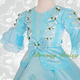 VD002 Vintage Victorian Dresses Fancy Costume Pageant Flower Girl Dress Size 2T-9