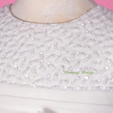 FG257 Girls' Beaded Satin Tulle Wedding Flower Girl Pageant Party Dresses Size 18 Months - 8