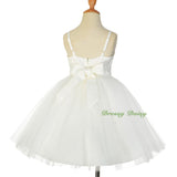 FG303 Rich Beaded Embroidery Flower Girl Dress Wedding Party Occasion Kid Size 18 Months - 7
