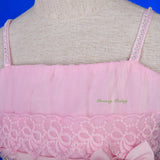 FG339 Diamante Floral Lace Pageant Wedding Flower Girl Dresses w/ Train Size 2-9