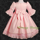 VD003 Lace Satin Victorian Princess Flower Girl Dresses Party Dress Size 12m-9
