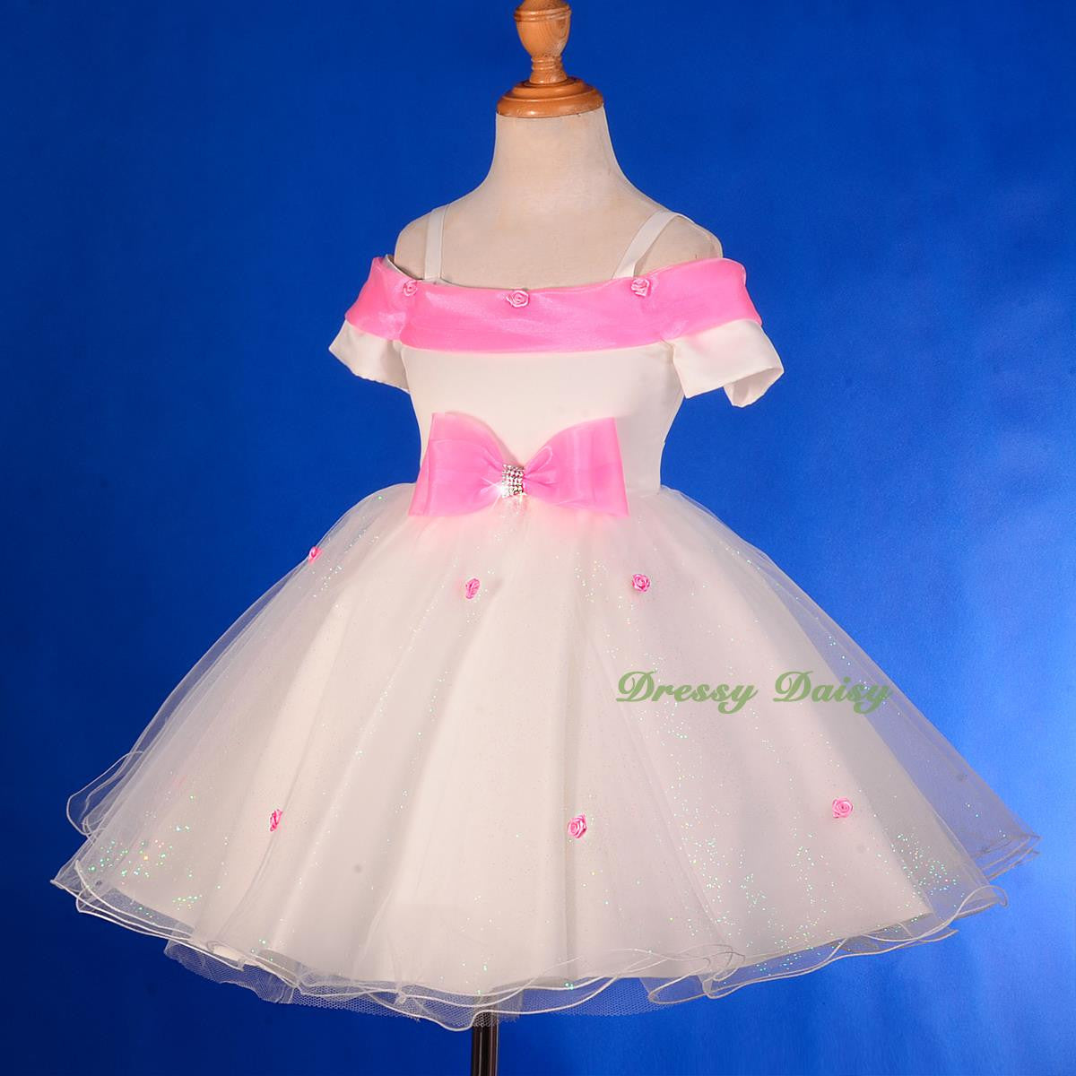 FG277A Off-shoulder Flower Girl Dress Wedding Pageant Party Birthday Size 2-9