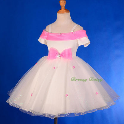 FG277A Off-shoulder Flower Girl Dress Wedding Pageant Party Birthday Size 2-9