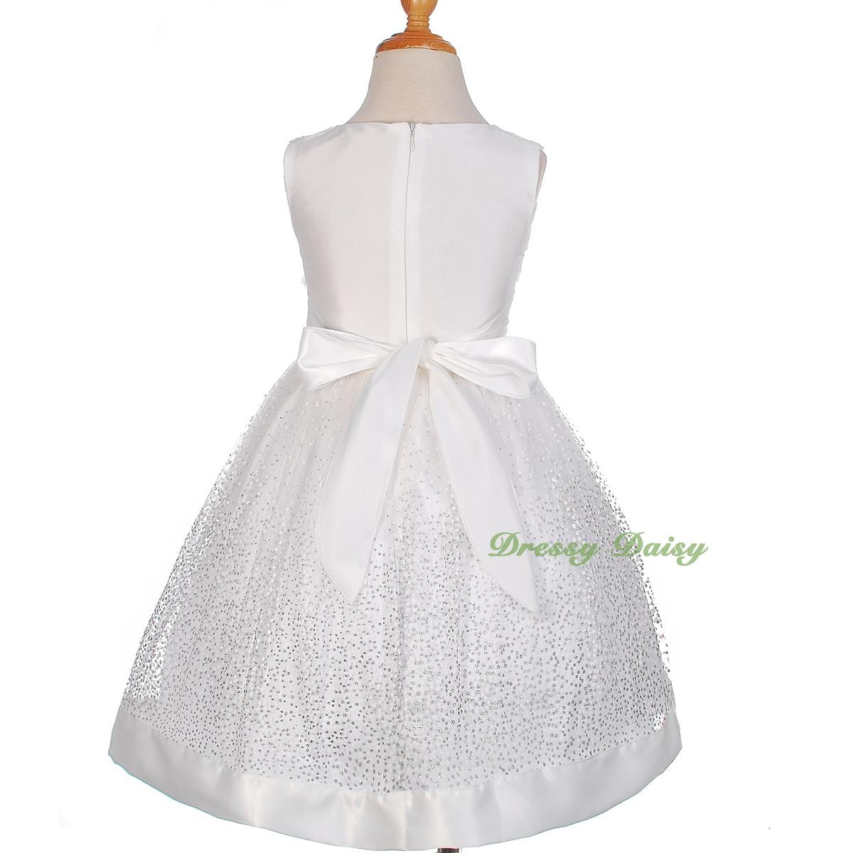 FG278 Girls' Soutache Rosette Wedding Flower Girl Pageant Communion Dress Size 2-11