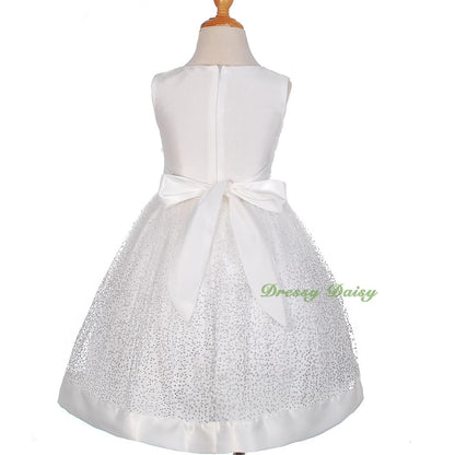 FG278 Girls' Soutache Rosette Wedding Flower Girl Pageant Communion Dress Size 2-11