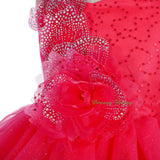 FG302 Girls Diamante Sequin Tulle Flower Girl Dresses Party Pageant Dress Size 2-8