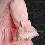 VD003 Lace Satin Victorian Princess Flower Girl Dresses Party Dress Size 12m-9