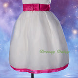 FG208 Girls Rhinestones Ribbon Trimming Flower Girl Pageant Party Dresses Size 2-10
