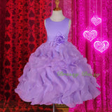 FG234 Girls Ruffle Flower Girl Dresses Pageant Gown Party Communion Dress Size 4-12