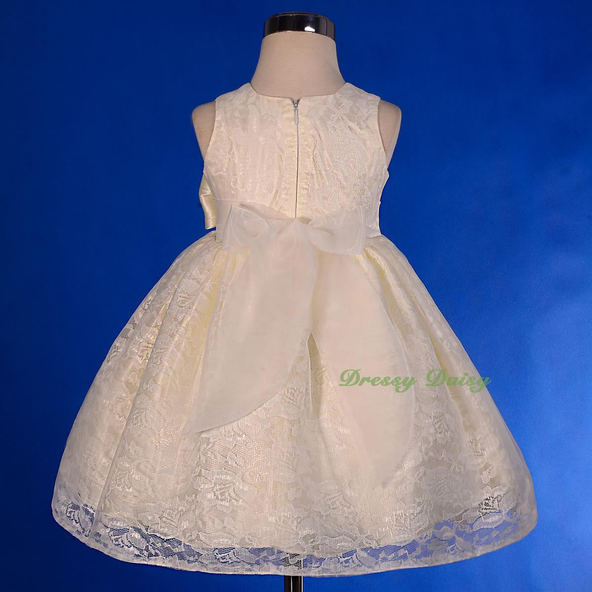 FG276 Baby Girls' Floral Lace Flower Girl Dresses Pageant Birthday Dress Size 9 Months - 4