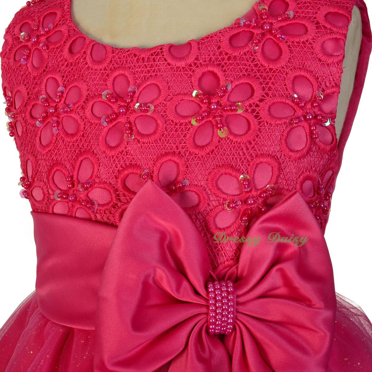 FG319 Bead Embellishment Flower Girl Dresses Pageant Party Occasion Dress Size 18 Months - 9