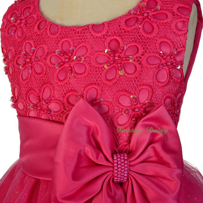 FG319 Bead Embellishment Flower Girl Dresses Pageant Party Occasion Dress Size 18 Months - 9