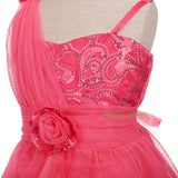 FG333 Sequined Tulle Train Flower Girl Dresses For Wedding Pageant Party Size 2-8