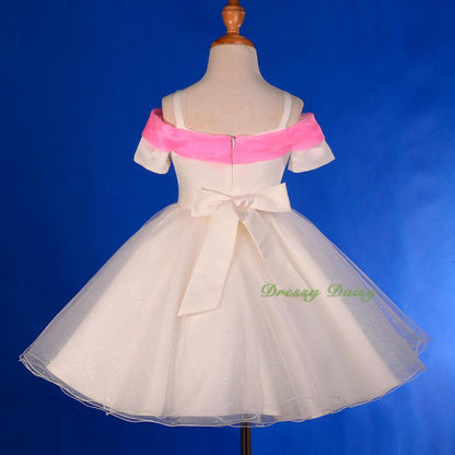 FG277A Off-shoulder Flower Girl Dress Wedding Pageant Party Birthday Size 2-9