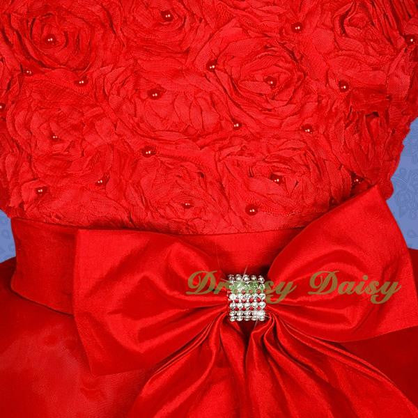 FG136 Girls Tiered Wedding Flower Girl Party Dresses Pageant Dress Size 2-9
