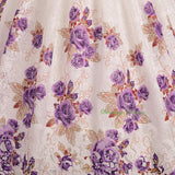 FG331 Girls' Lace Scalloped Hem Wedding Flower Girl Pageant Party Dresses Size 3-10