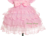 FG323 Beaded Scallop Hemline Dresses Pageant Birthday Occasion Baby Size 9-24 Months