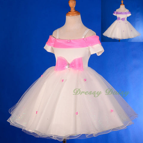 FG277A Off-shoulder Flower Girl Dress Wedding Pageant Party Birthday Size 2-9