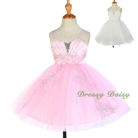 FG303 Rich Beaded Embroidery Flower Girl Dress Wedding Party Occasion Kid Size 18 Months - 7
