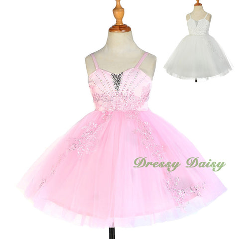 FG303 Rich Beaded Embroidery Flower Girl Dress Wedding Party Occasion Kid Size 18 Months - 7