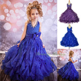 FG313 Girls Glitz Rhinestone Sequin Pageant Dresses Ball Gown Party Dress Size 2-12